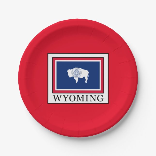Wyoming Paper Plate (Front)