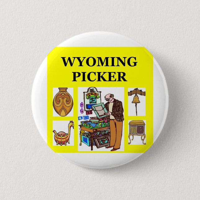 WYOMING picker 2 Inch Round Button (Front)