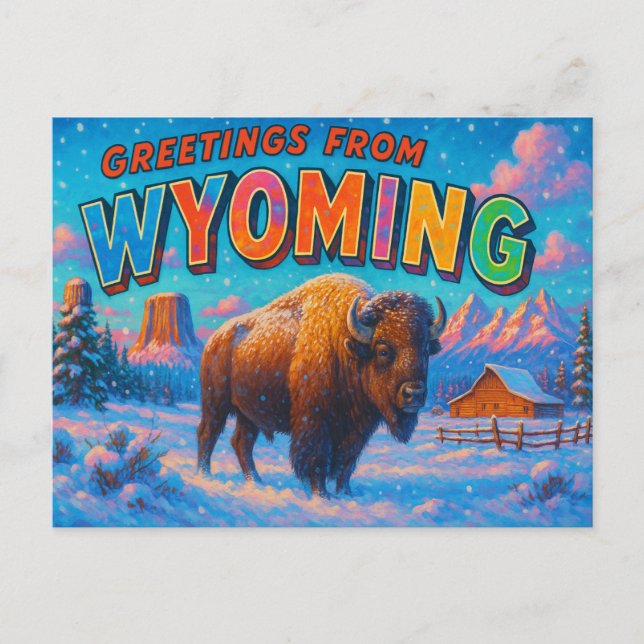 WYOMING Postcard (Front)