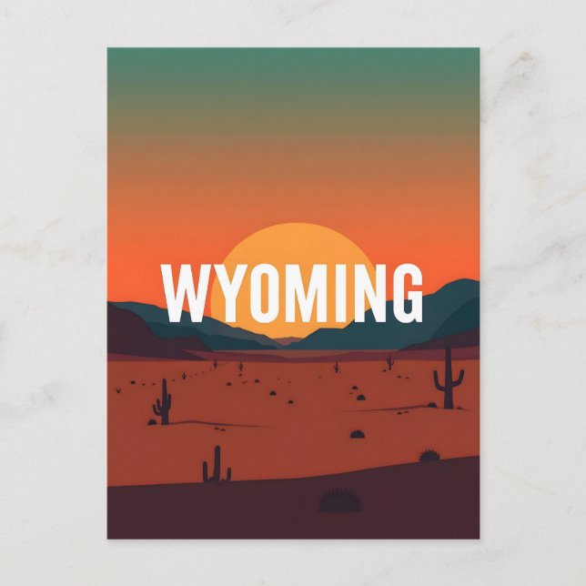 Wyoming Postcard (Front)