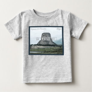 Wyoming Poster Baby T-Shirt