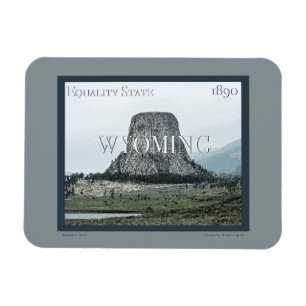 Wyoming Poster Magnet