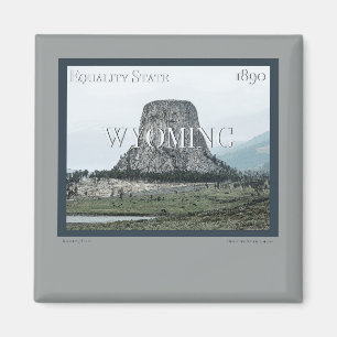Wyoming Poster Magnet