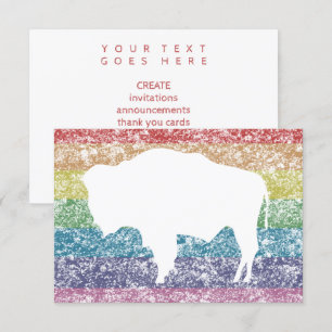 wyoming rainbow invitation