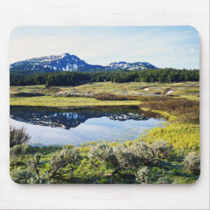 Wyoming, Rocky Mountains, A mountain peak Mouse Pad