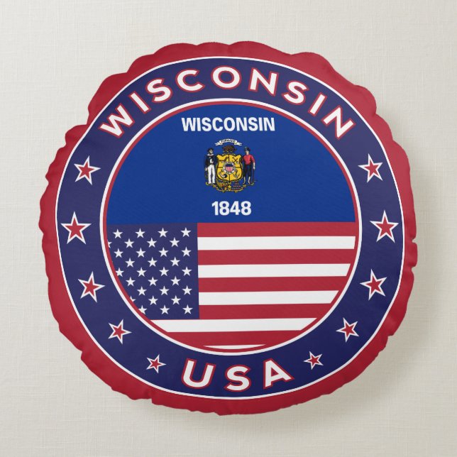 Wyoming Round Pillow (Front)