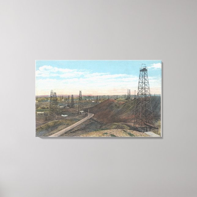 Wyoming Salt Creek Old Fields SceneWyoming Canvas Print (Front)