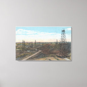 Wyoming Salt Creek Old Fields SceneWyoming Canvas Print