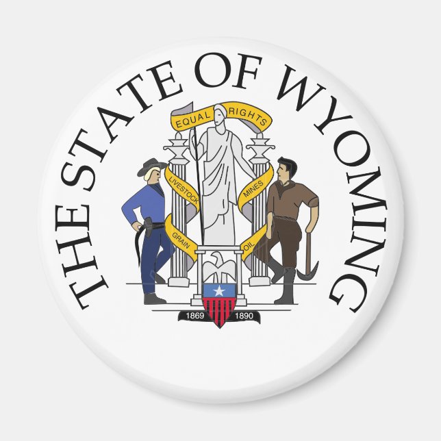 Wyoming sign magnet (Front)