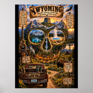 Wyoming Skull Art Print | State of Mind