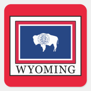 Wyoming Square Sticker