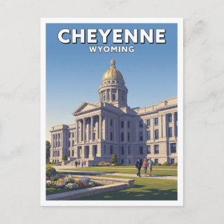 Wyoming State Capitol Cheyenne Travel Gift Postcard