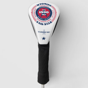 Wyoming State Circle Custom Golf Head Cover