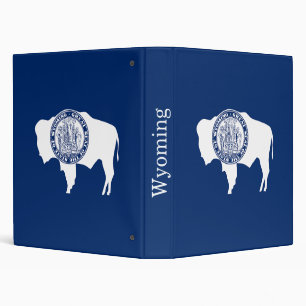 Wyoming State Flag Binder