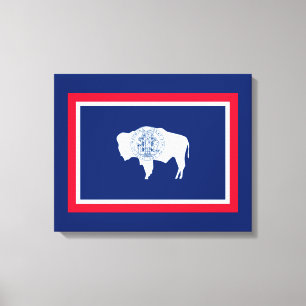 Wyoming State Flag Design Canvas Print