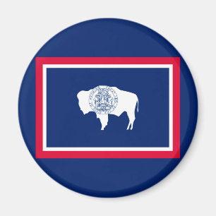 Wyoming State Flag Design Magnet