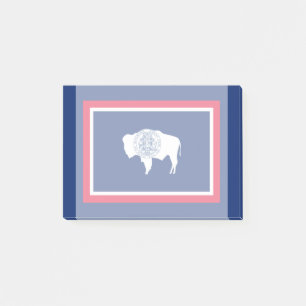 Wyoming State Flag Design Post-it Notes