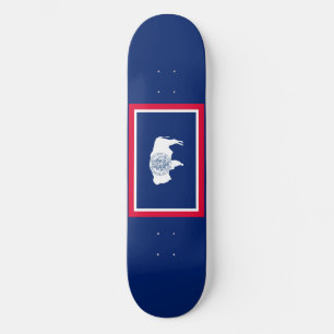 Wyoming State Flag Design Skateboard