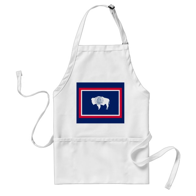Wyoming State Flag Design Standard Apron (Front)