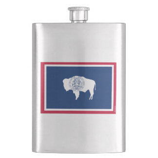 Wyoming State Flag Hip Flask