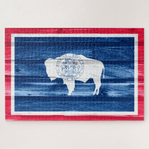 Wyoming State Flag Jigsaw Puzzle