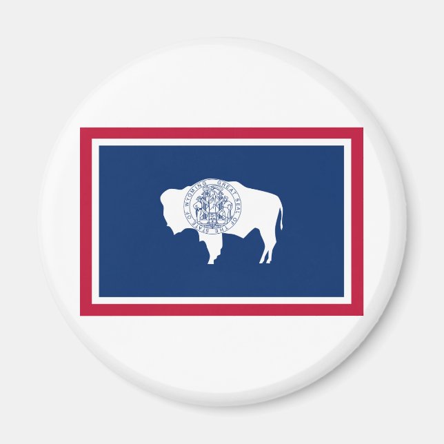 Wyoming State Flag Magnet (Front)
