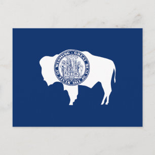 Wyoming State Flag Postcard