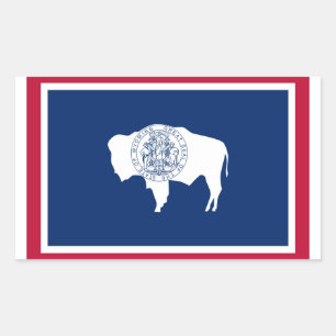 Wyoming State flag Sticker