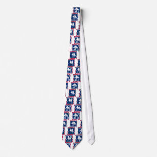 Wyoming state flag text tie