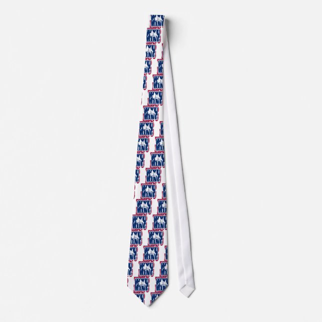 Wyoming state  flag text tie (Front)