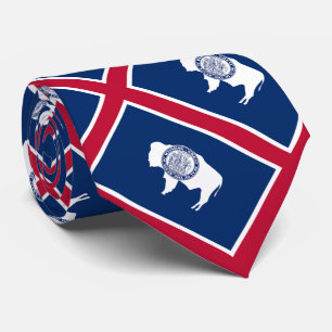 Wyoming State Flag Tie