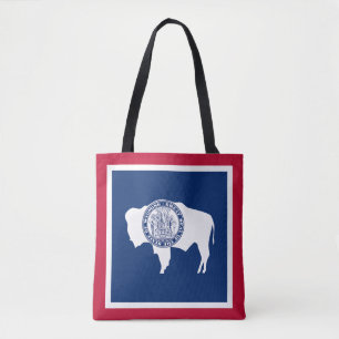 Wyoming State Flag Tote Bag