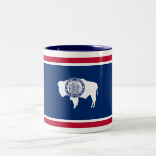 Wyoming State Flag Two-Tone Coffee Mug