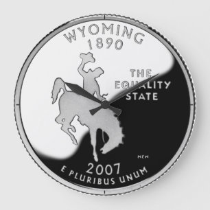 Wyoming State Quarter Clock