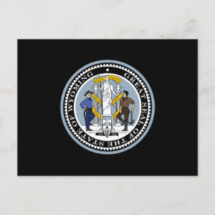 Wyoming State Seal Postcard