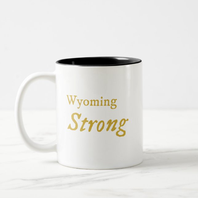 Wyoming Strong Café Mug (Gauche)