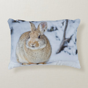 Wyoming, Sublette County, Nuttall's Cottontail Accent Pillow