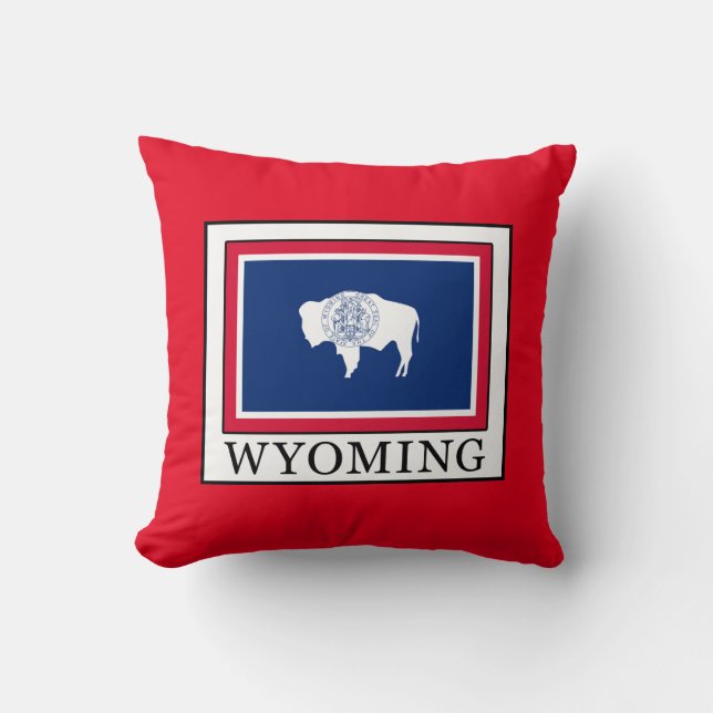 Wyoming Throw Pillow (Front)
