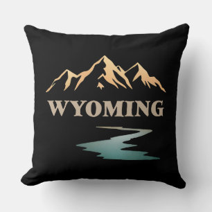 Wyoming United States of America Throw Pillow