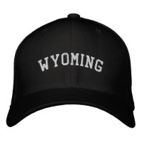 Wyoming USA brodé Casquette de laine noir
