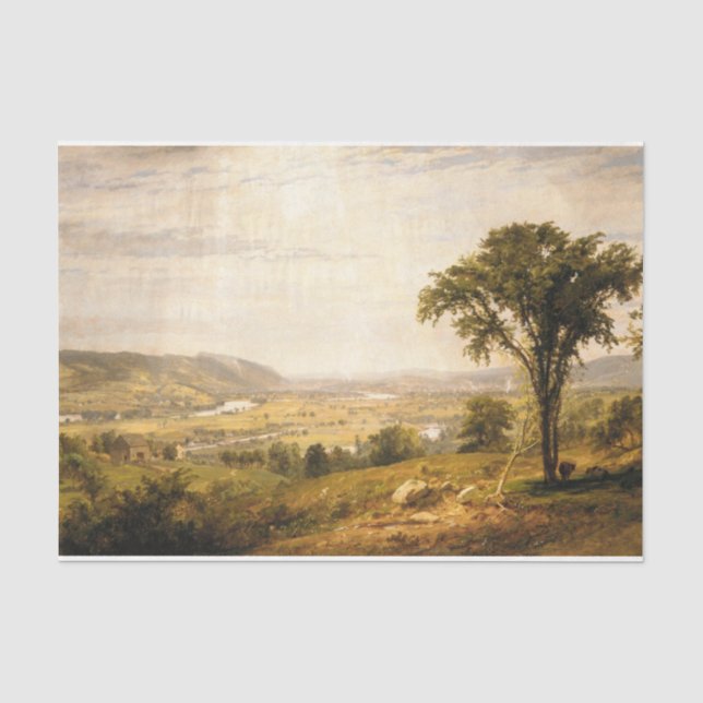 Wyoming Valley, Pennsylvania (Vintage Landscape) Tissue Paper (Front)