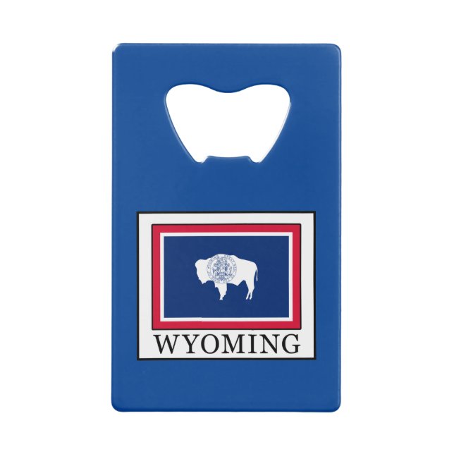 Wyoming Wallet Bottle Opener (Front)