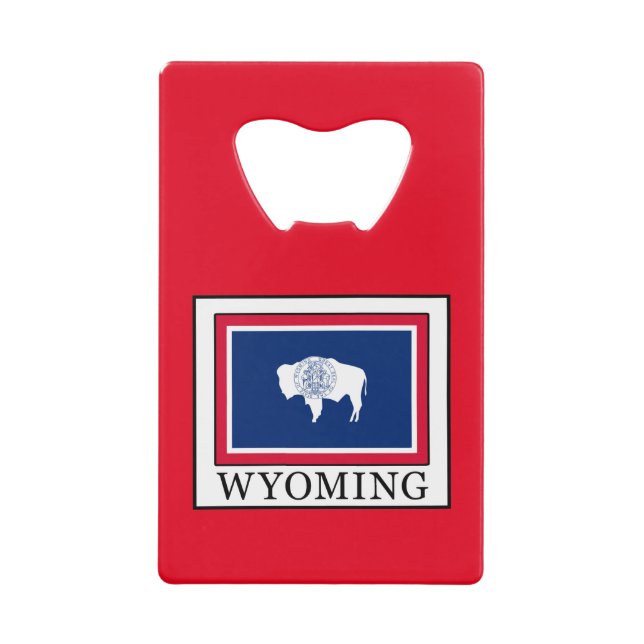Wyoming Wallet Bottle Opener (Front)