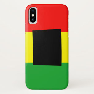 Wyoming with Rasta Colours iPhone X Case