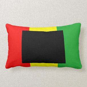 Wyoming with Rasta Colours Lumbar Pillow