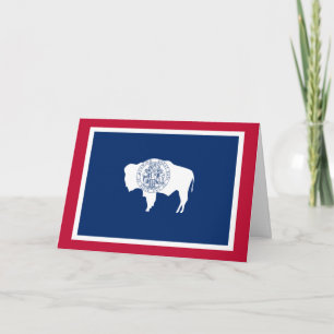 Wyomingite Flag, Flag of Wyoming Card