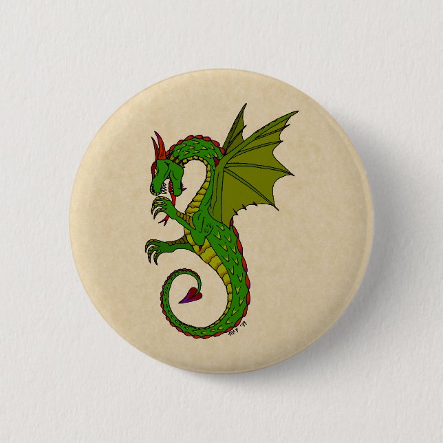 Wyvern 2 Inch Round Button (Front)