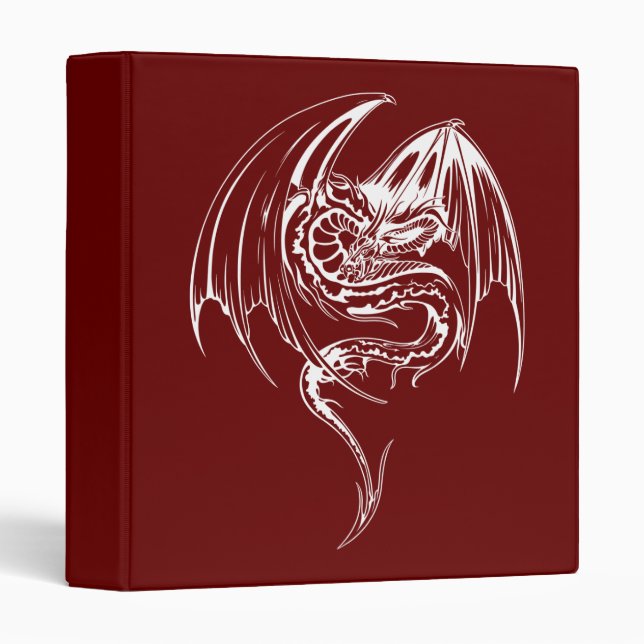 Wyvern Dragon Are Fantasy Mythical Creatures Binder (Front/Spine)