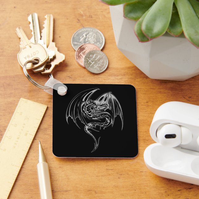 Wyvern Dragon Are Fantasy Mythical Creatures Keychain (Desk)