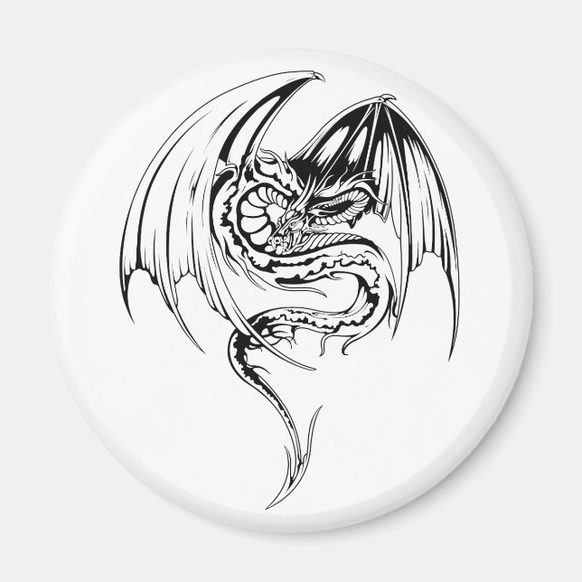 Wyvern Dragon Are Fantasy Mythical Creatures Magnet (Front)